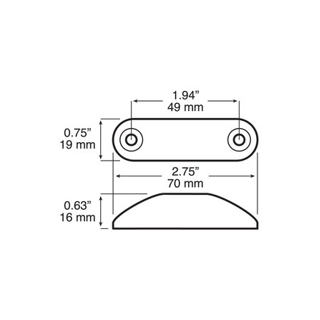 PETERSON MANUFACTURING LED CLEARANCE LIGHT 168R